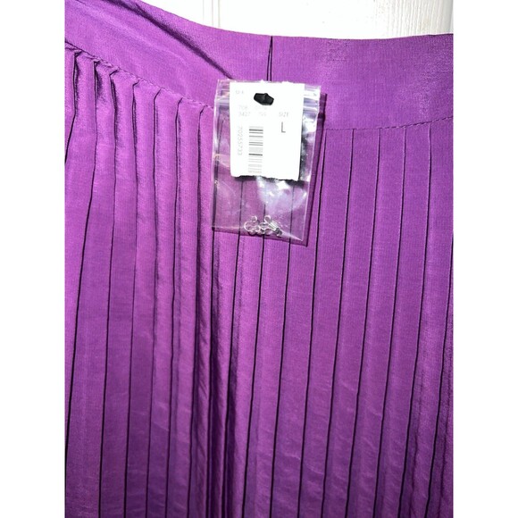 The Limited Skirt Womens Large Pleated Knee Length Side Zip Career Modest New - Picture 4 of 10